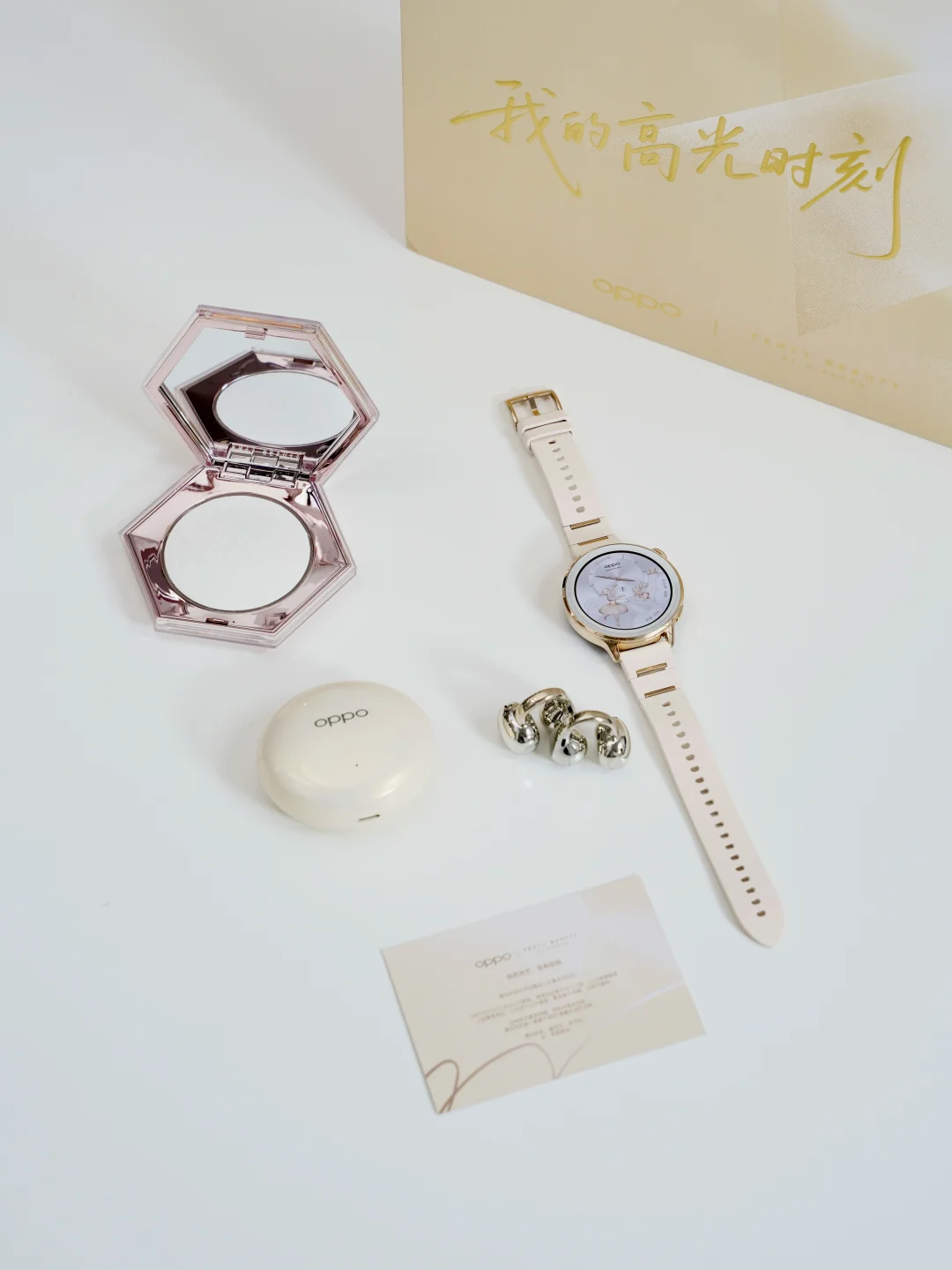 OPPO新款耳夹耳机和手表太会做礼盒了✨