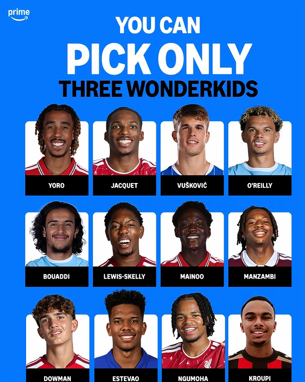 🔥只能选 3 位！你会挑哪三位英超新星？