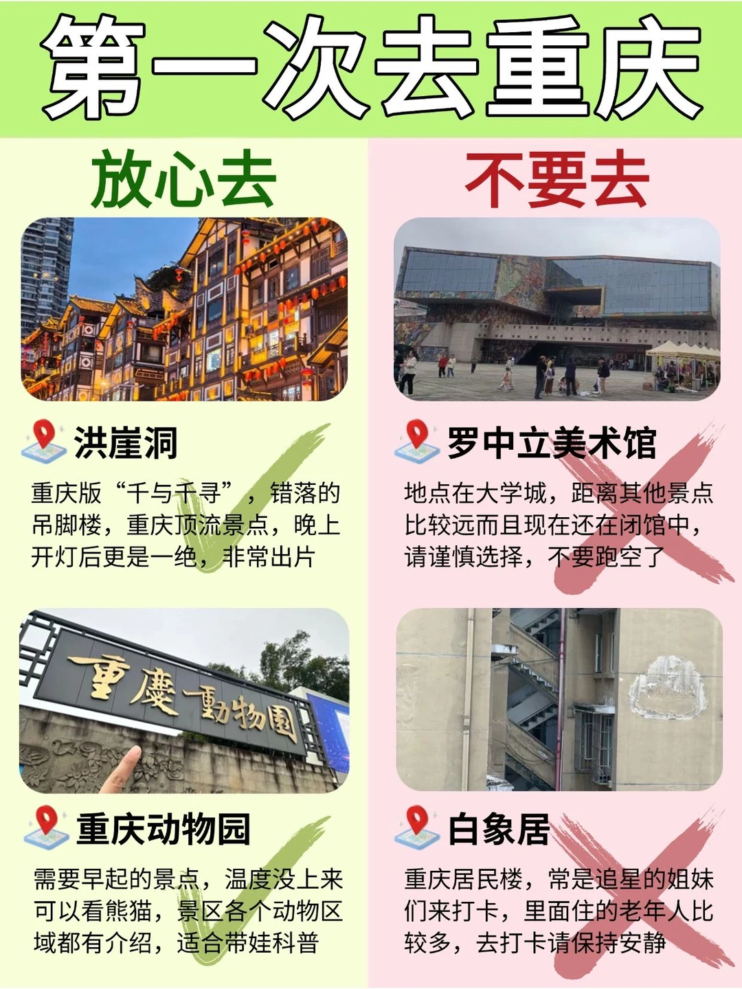 第一次来重庆的姐妹，懒人版攻略做好咯