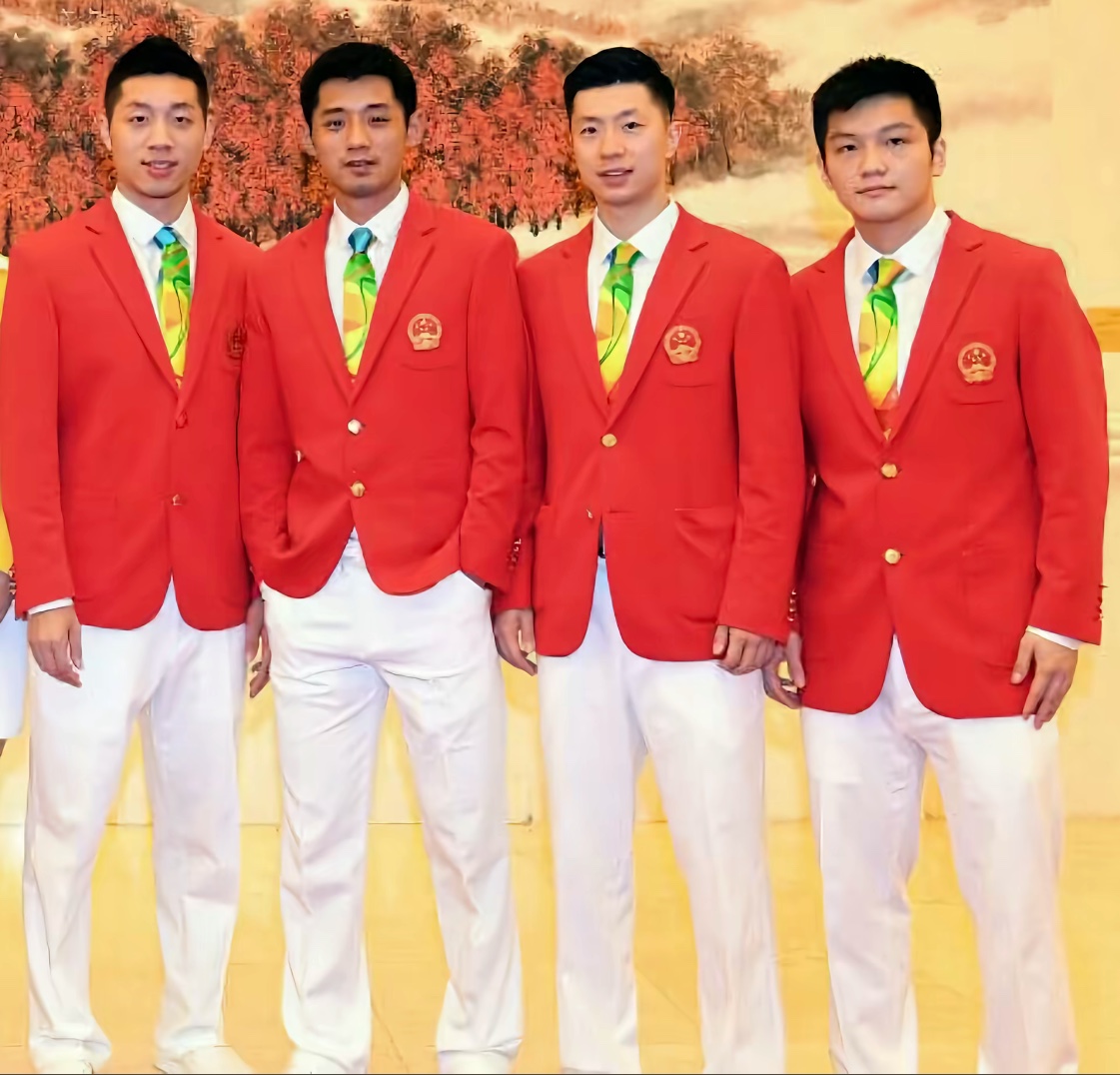 中国男乒男团 之前以为是中国男乒厉害，后来才知道是他们四个厉害👍