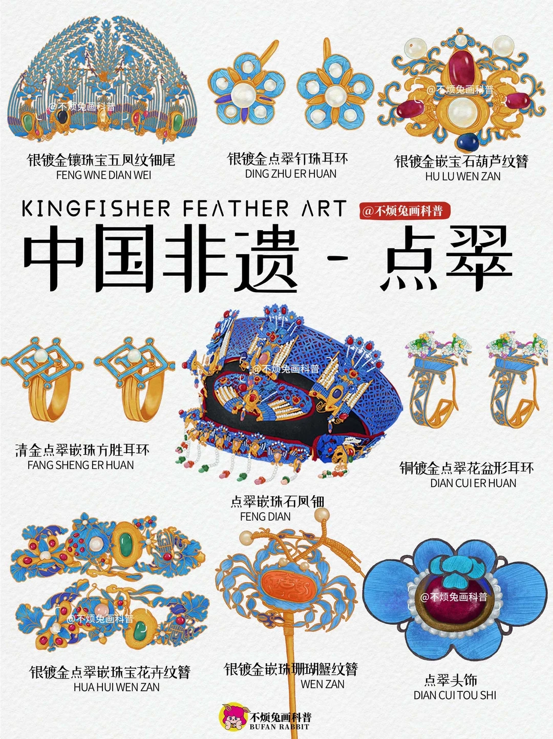 📕绝美点翠！这抹蓝，慈禧见了都要走不动❗️