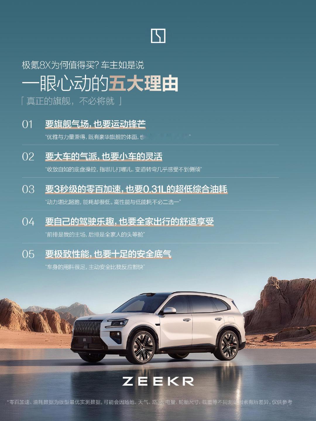 2026年4-9月
超级电混高性能旗舰SUV#极氪8X# 
登顶30-50万混动SUV累计销量NO.1
心之所向，路之所往
感谢选择中国高性能旗舰 ​