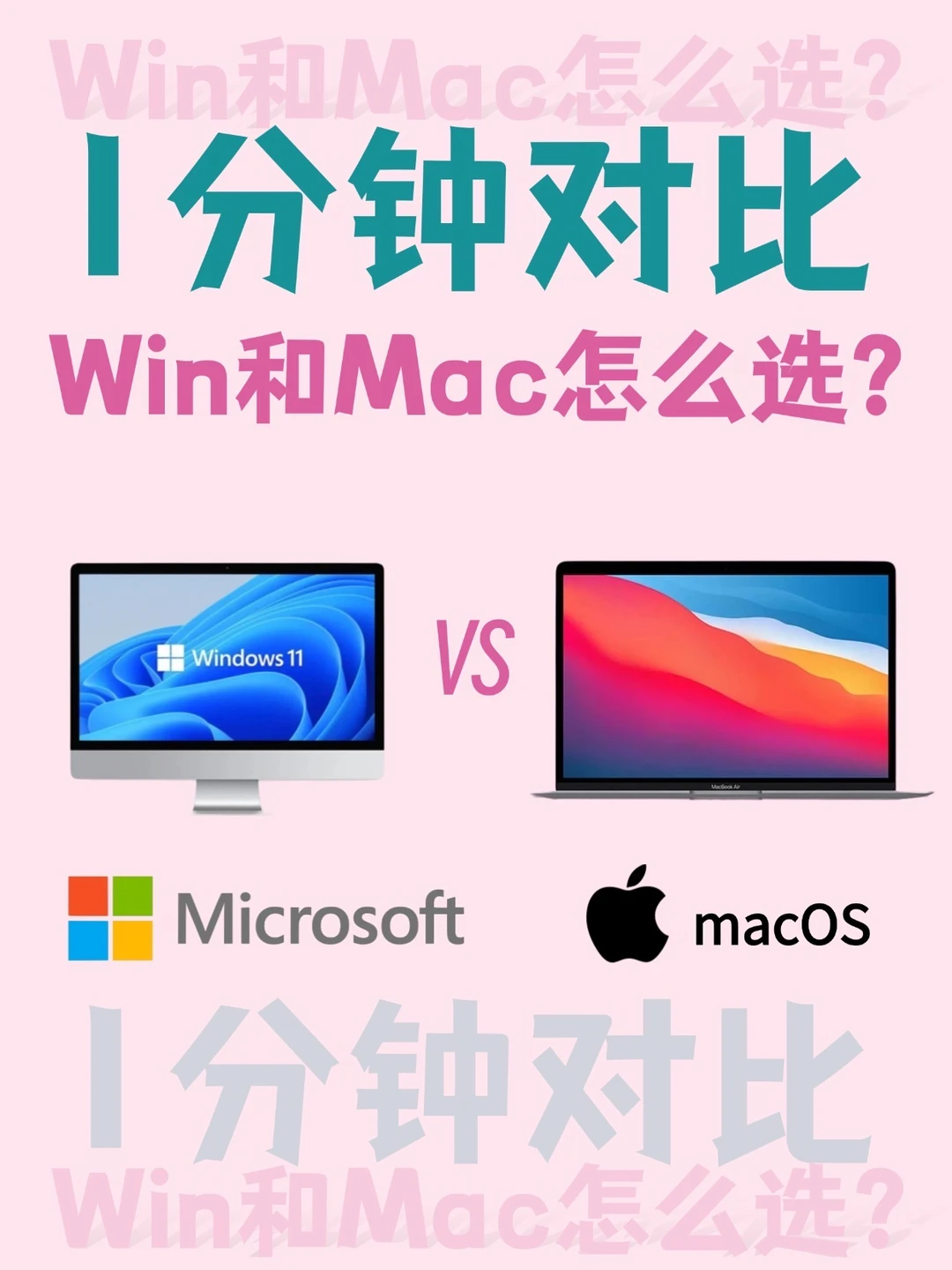 Win和Mac怎么选❓1分钟对比Win和Mac怎么选❓