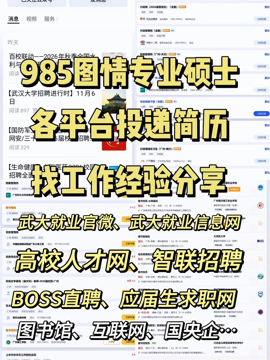 大家好，我是图书馆学毕业的小锦鲤，以前说过我在找工作，本期真实分享我所有阶段（应