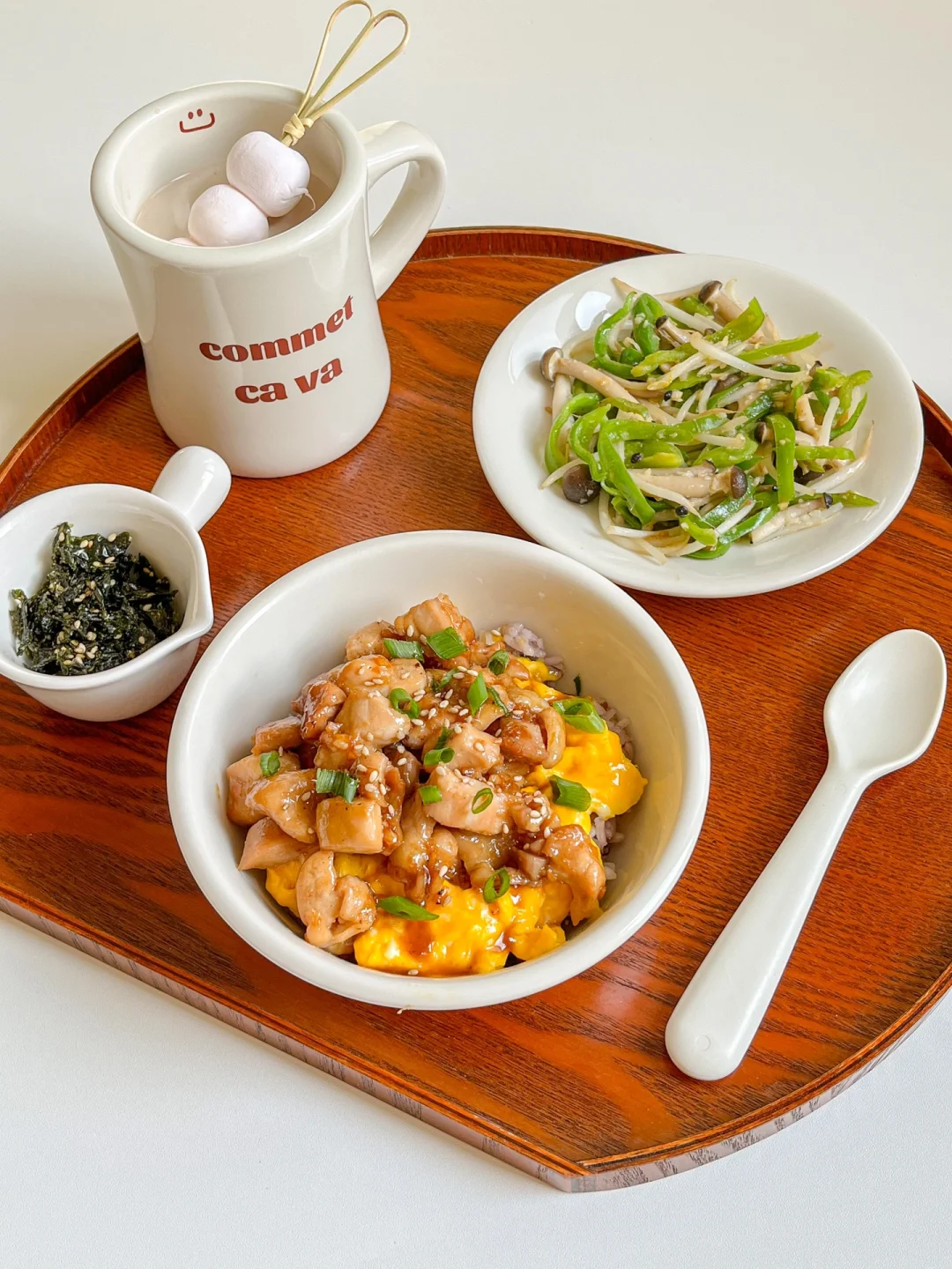 健康饮食｜低卡滑蛋照烧鸡肉饭