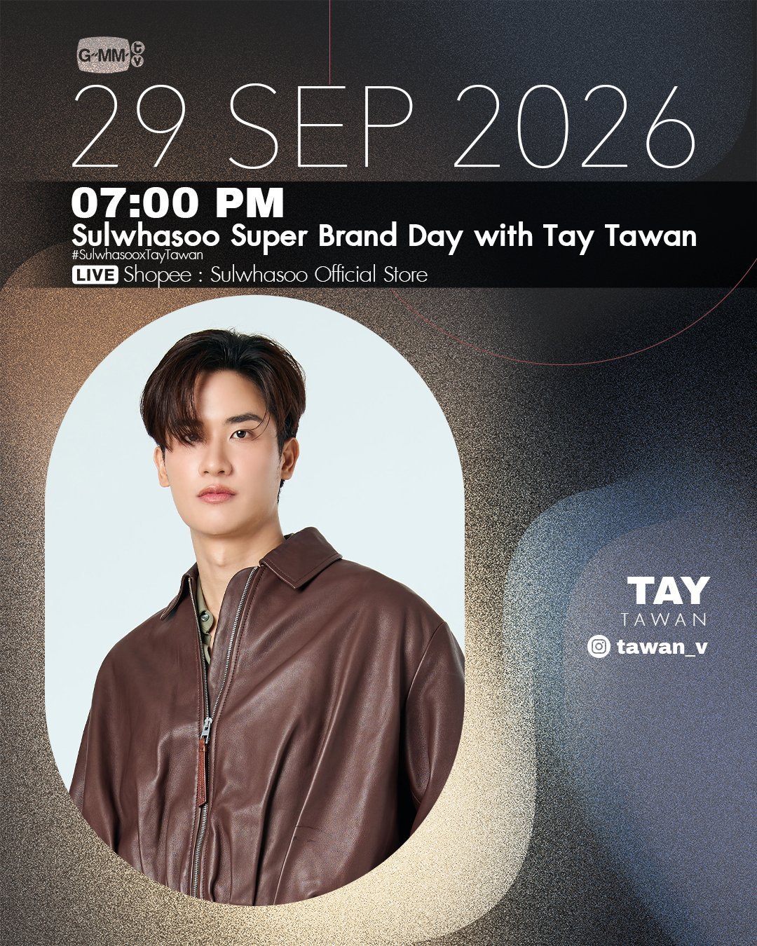#taytawan[超话]# 
因为曼谷水涝严重，明天的雪花秀Sulwhasoo直播更改为29号。 ​