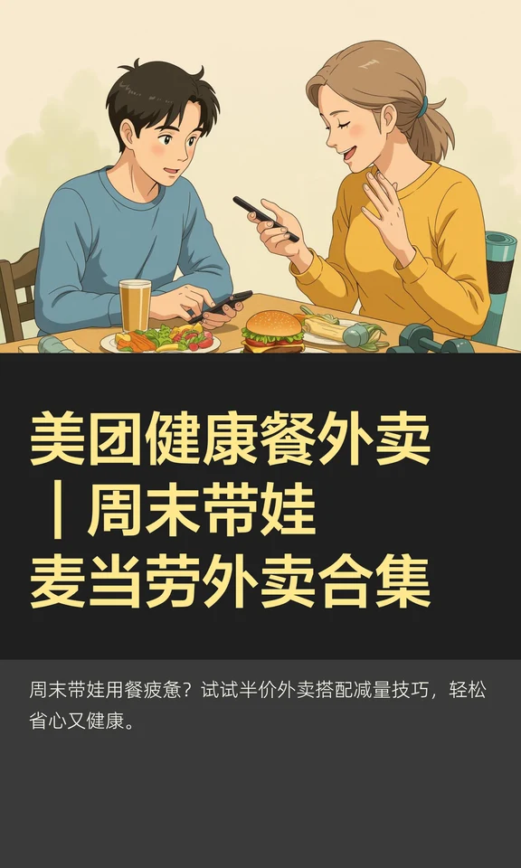 美团健康餐外卖｜周末带娃麦当劳外卖合集