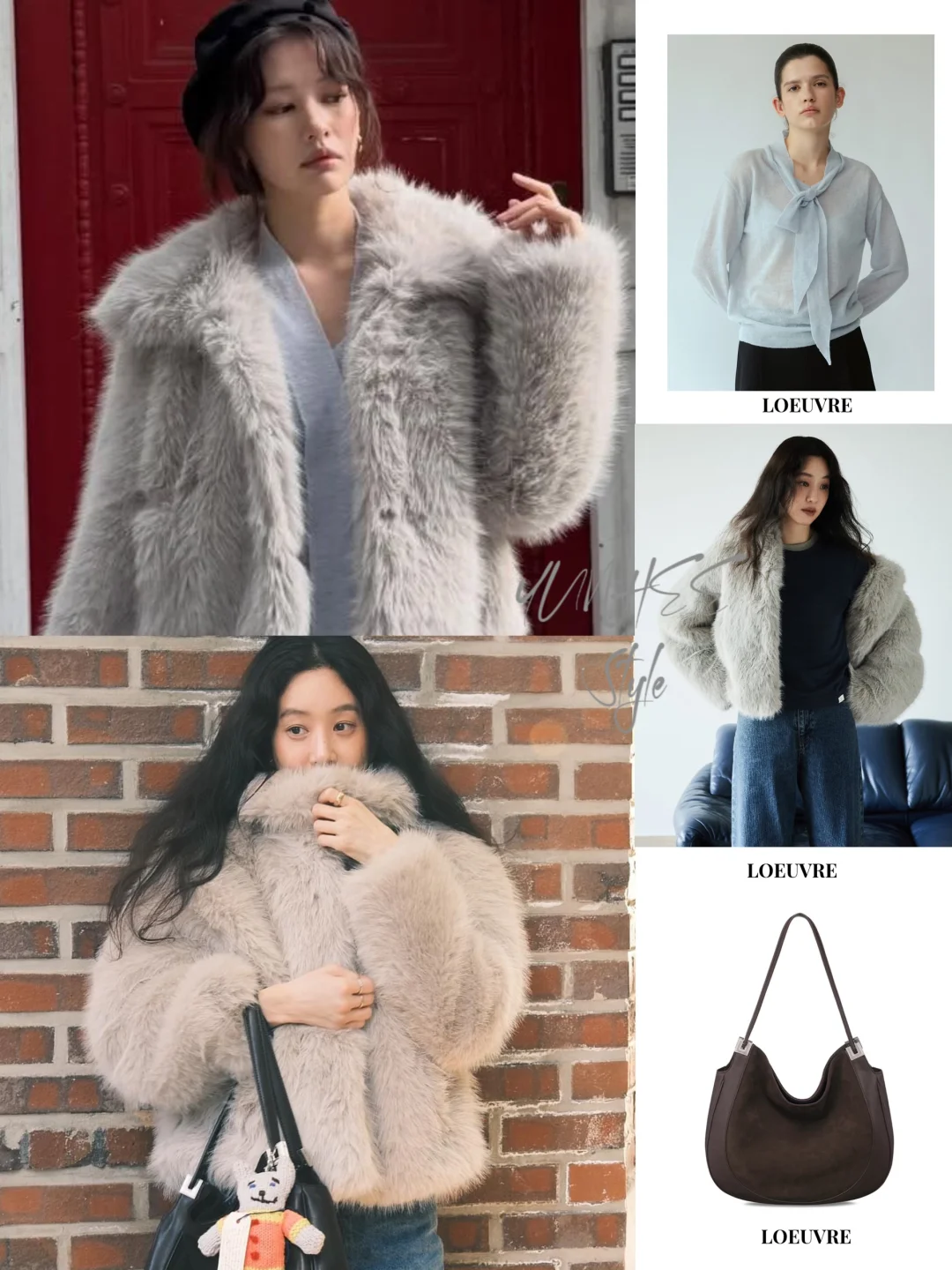 郑素敏、郑丽媛｜同款毛绒外套🤍