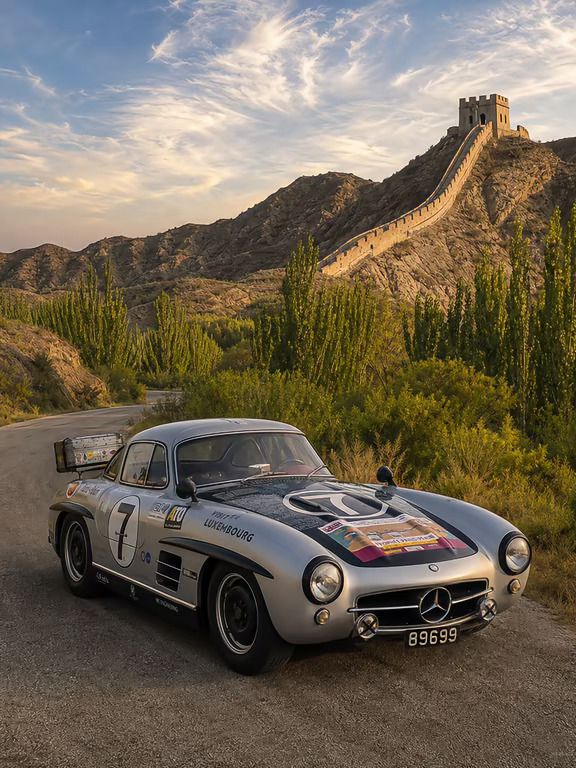 71岁的300SL，真的从巴黎开到了北京！🚗
