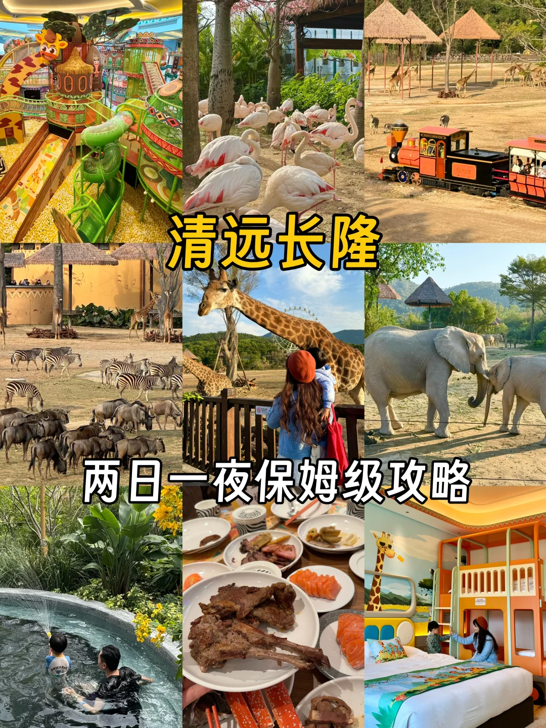 刚回来❗️对自己做的清远长隆攻略太满意了❗️