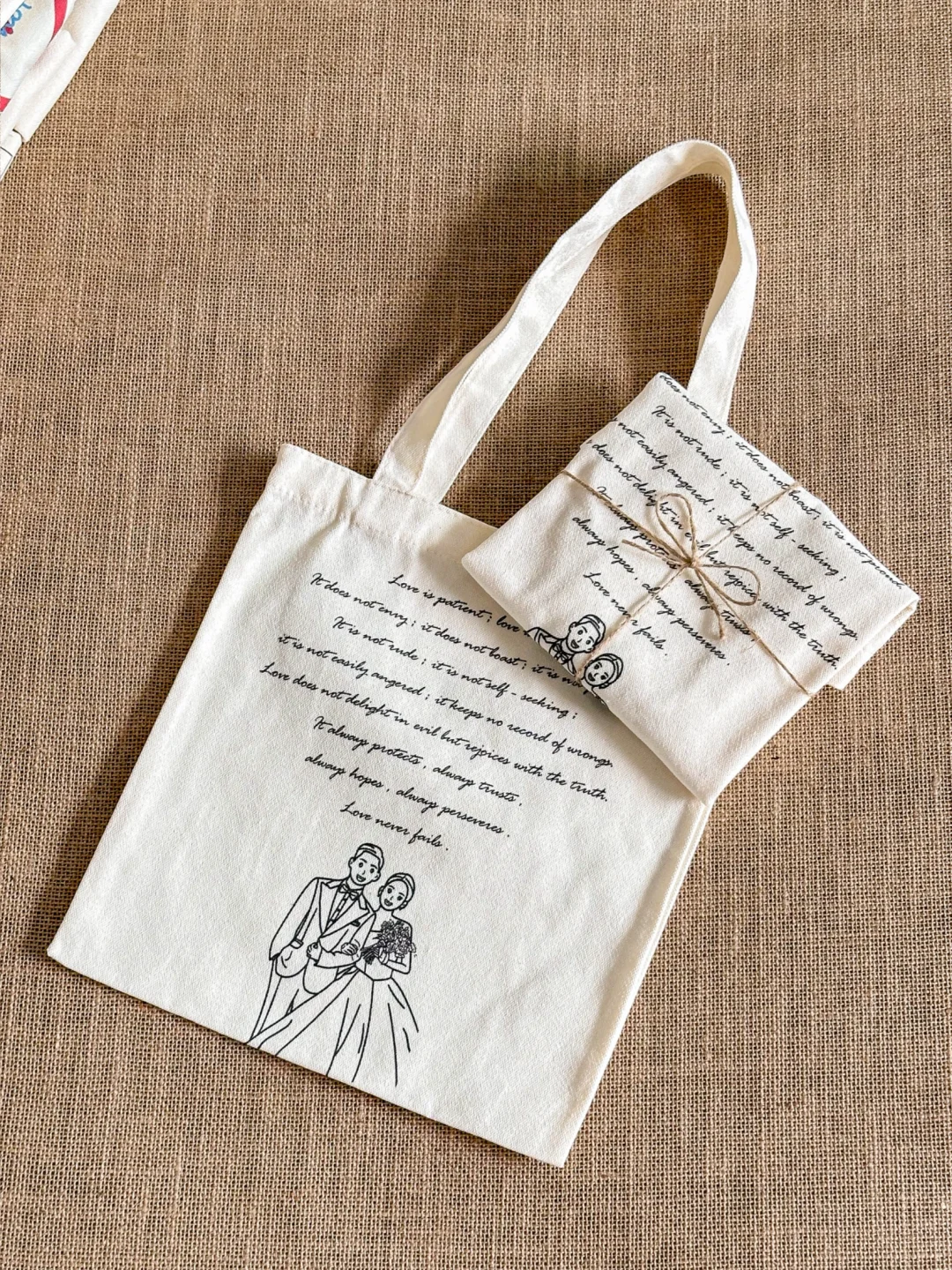 备婚日记|低成本超有心伴手礼🎁定制帆布包