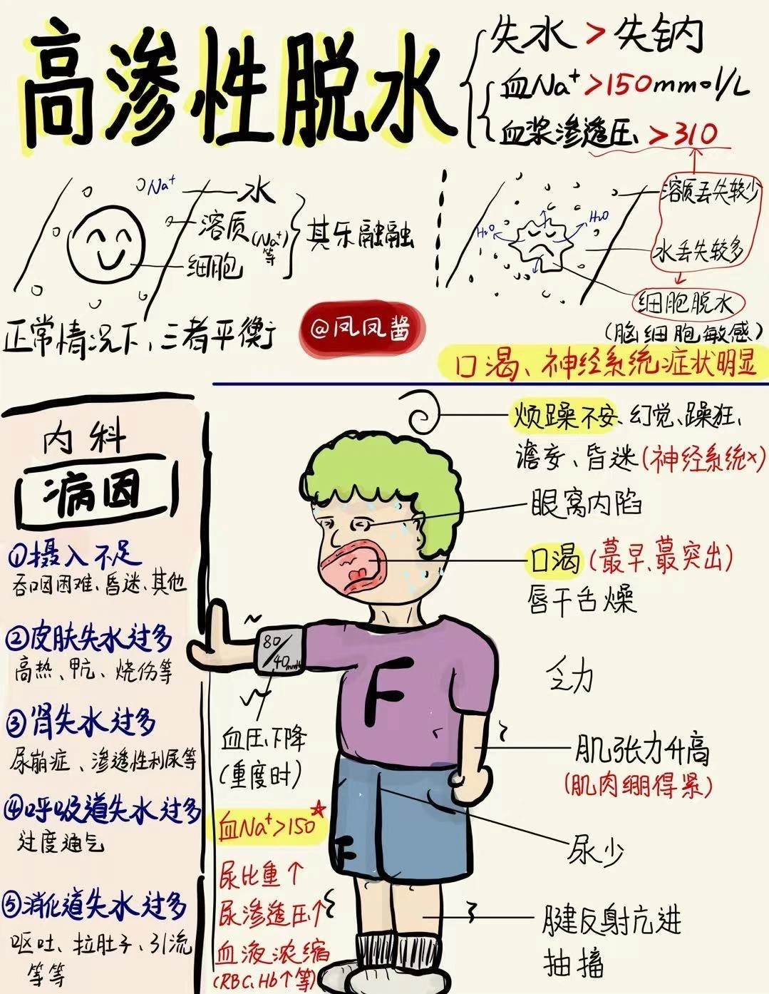 📖医学生笔记｜高渗性脱水 建议点赞收藏