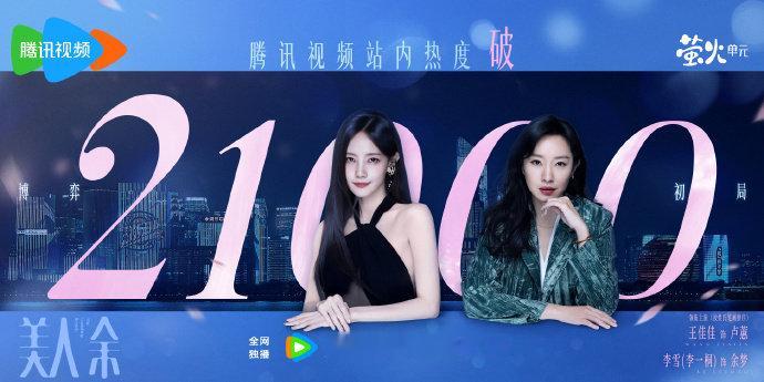 #美人余开播首日热度破21000##美人余热度破21000#《美人余》开播首日热度破21000!开局站稳，追剧大军来了! ​