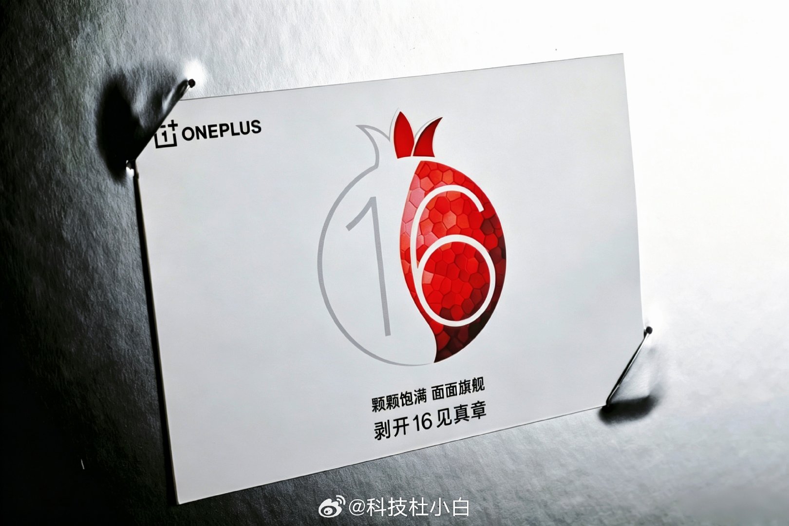 一加16的邀请函，属实会玩
一盒大石榴，每颗都贴着对应的技术点标签。
当真是"颗颗饱满，面面旗舰"
10月12日西安发布会，剥开16见真章吧 ​