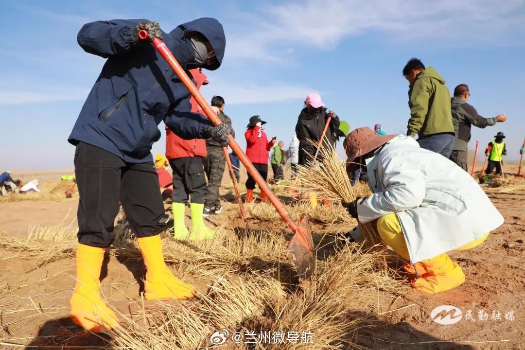 【叠翠祁连绿满武威·请到民勤种棵树 民勤：2026年秋季“请到民勤种棵树”志愿活动正式启动】10月16日，2026年秋季“请到民勤种棵树”志愿活动在武威民勤日月湖青梭基地、日月湖种林基地正式启动，来自五湖四海的志愿者与本地群众携手，以实际行动守护绿洲家园，筑牢西部地区生态安全屏障。文旅中国行同城热点创作计划武威·民勤