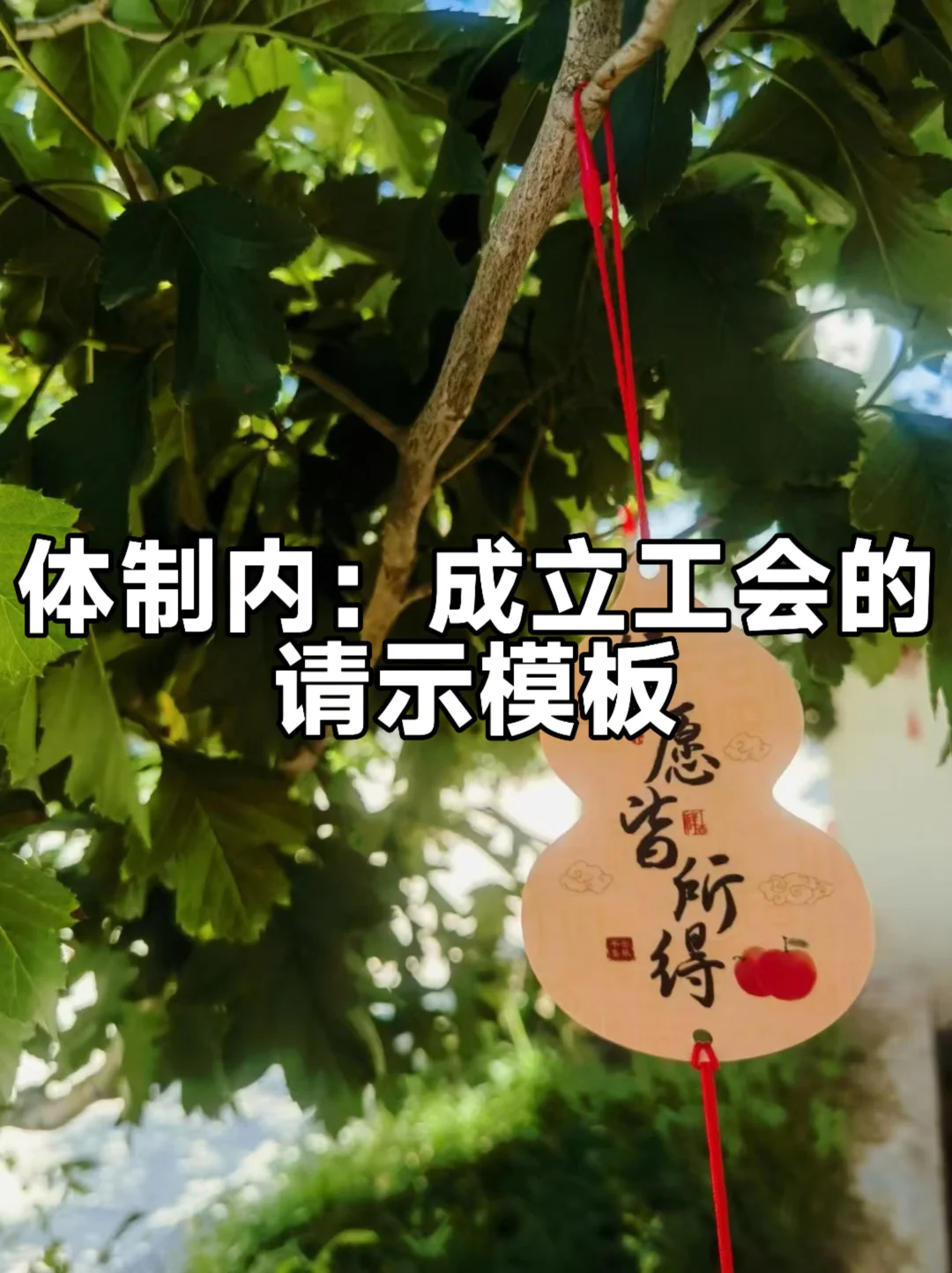 体制内：成立工会的请示模板