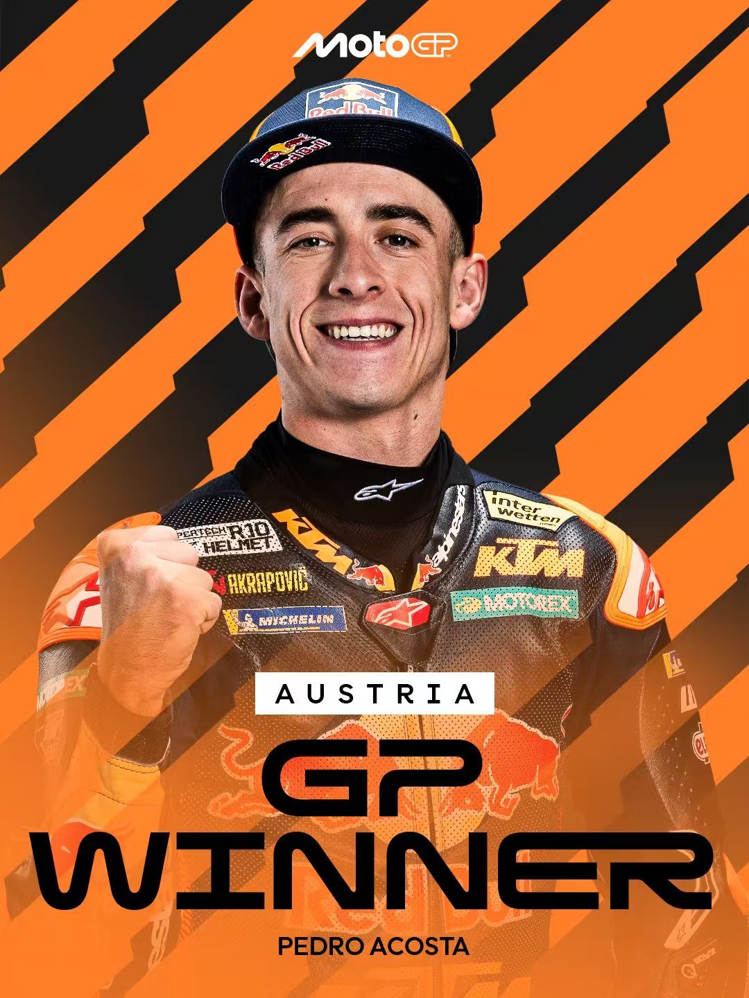 🏆等待终于结束了！！！

恭喜阿科斯塔——2026年MotoGP奥地利大奖赛冠军得主！生涯首胜！

#MotoGP##2026MotoGP奥地利大奖赛# ​​​​