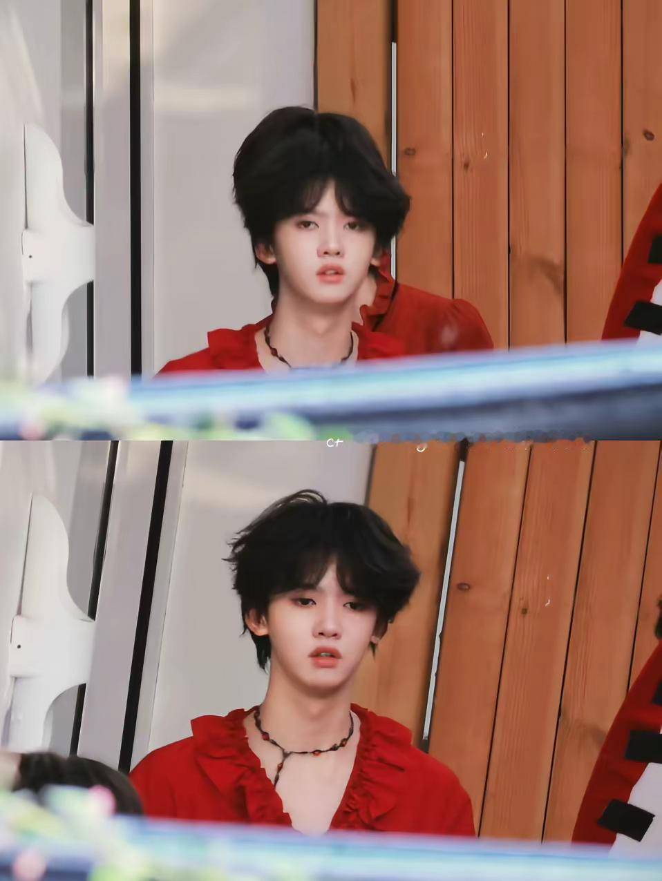 红色真的好适合你。2.4海南张奕然张奕然 TF家族四代 路透张奕然四韩一