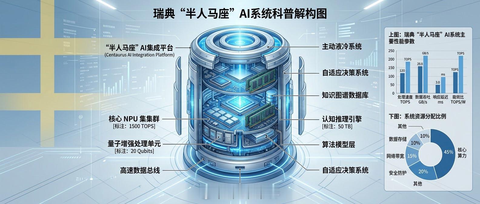 AI当副驾驶，还能自主空战？瑞典“半人马座”正在改写规则

如果说F-35是“飞行的超级计算机”，那瑞典正在测试的“半人马座”（CentaurAI），可能就是给战斗机装上的那个“AI大脑”。

2025年，瑞典萨博公司干了一件大事——把德国赫尔辛公司研发的“半人马座”AI系统，成功集成到了JAS-39E“鹰狮”战 ​