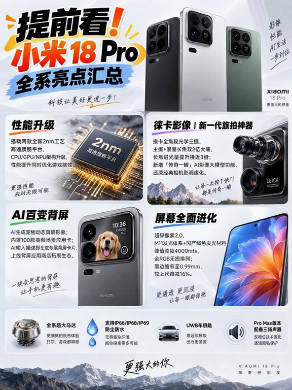 别划走！小米18 Pro核心亮点汇总