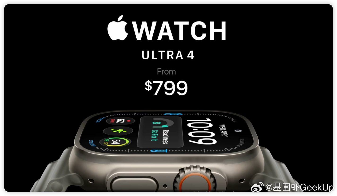 全新的 Apple Watch12 和 Apple Wwatch Ultra4 售价来了
Apple Watch12 299 美元起 
Apple Wwatch Ultra4 799 美元起
售价和上代保持不变
#苹果发布会# ​​​​