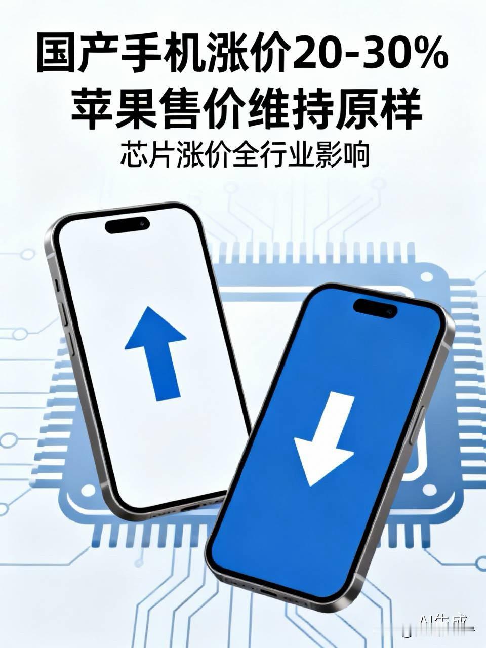 最近留意到，几乎所有国产品牌手机都接连上调售价，涨幅大概在20%到30%区间，不少机型一下子涨了近千元。品牌方给出的理由大多是芯片价格攀升导致，涨价之后，相关机型的销量肉眼可见地大幅下滑。

反观苹果，售价基本保持原有水平。于是不少原本打算入手国产手机的消费者调整了选购计划，转而投向苹果，导致苹果手
