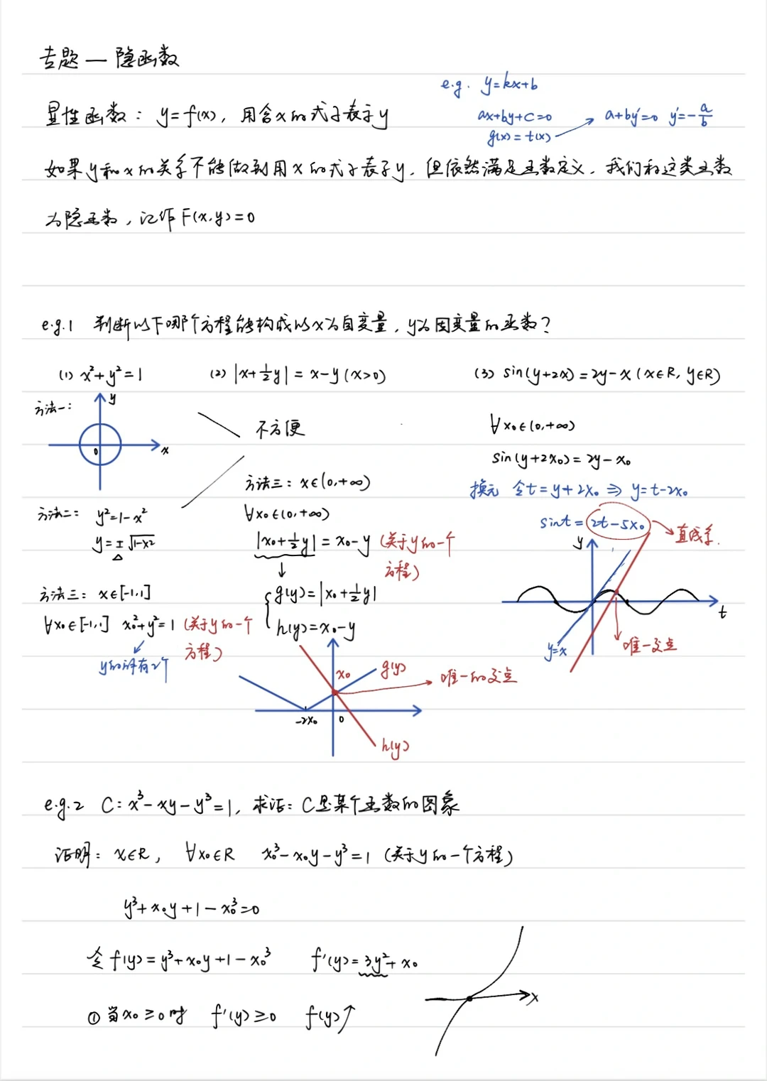 专题——隐函数
