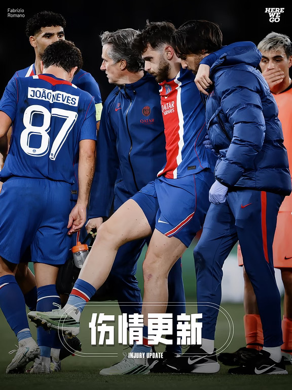 伤情更新｜克瓦拉茨赫利亚赛季报销