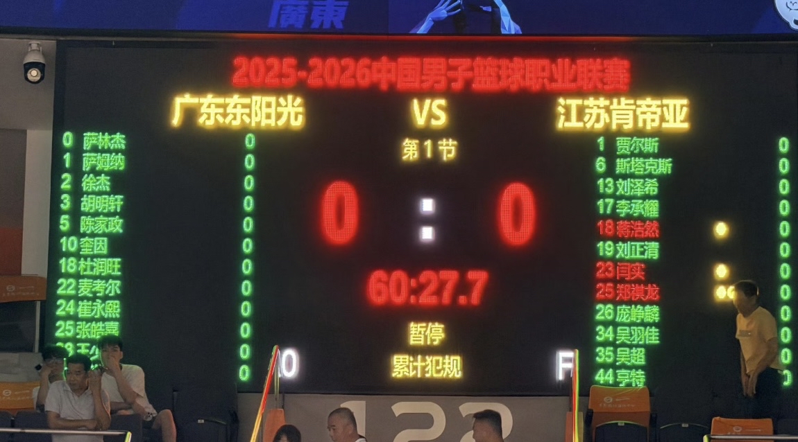 今晚打江苏，广东男篮12人大名单出来了！ 焦泊乔依旧缺阵，崔永熙、杜润...