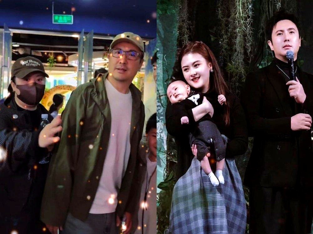 脸色惨白，两只手却死死抠住护栏把儿子按在怀里。这就是大摆锤上的沈腾。

欢乐谷里，这家子紧挨着往前走。半年没进剧组的沈腾，穿着随便，跟王琦在人群里溜达。

网上天天喊着他俩早离了、装恩爱，可八年的婚姻装不出来这股子松弛劲儿。镜头扫过去，根本没人在意路人的眼光，这就是周末带娃出来放风的普通夫妻。

过