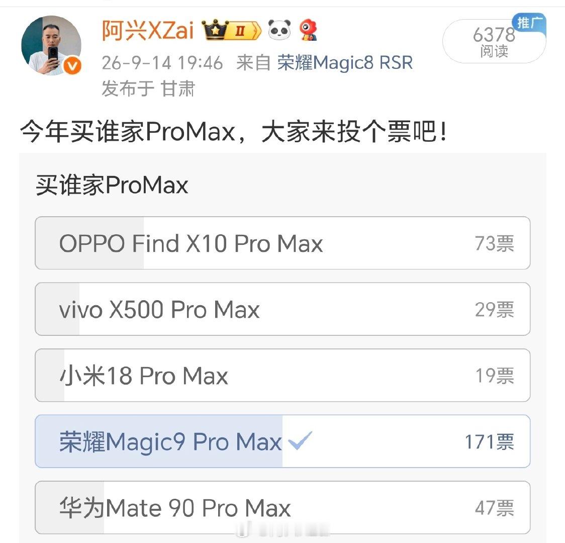 希望今年的荣耀Magic9ProMax能够大卖，毕竟大家的投票结果是目前遥遥领先第一名，今年配置也比较均衡和强大，如果今年还不能大卖那就真的说不过去。 ​
