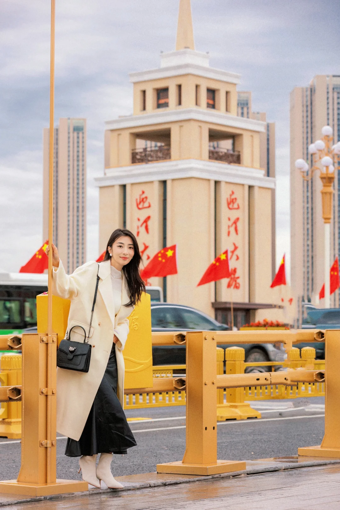不用去北京！太原迎泽大桥国庆氛围已拉满！