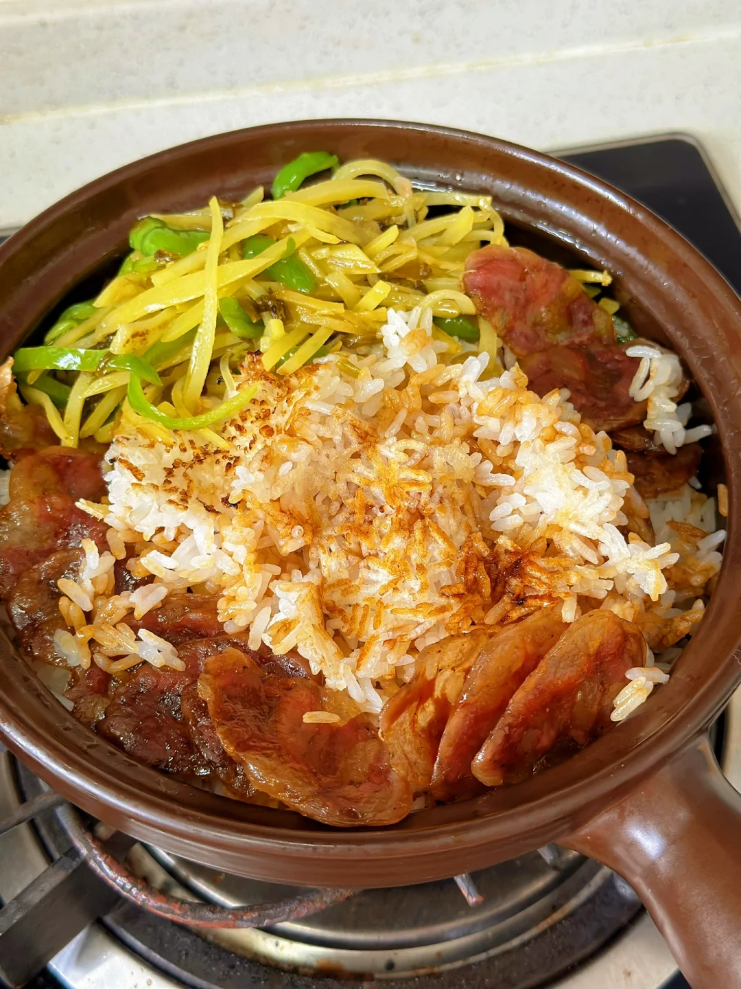 有了这个小砂锅之后在家吃煲仔饭频率都高了