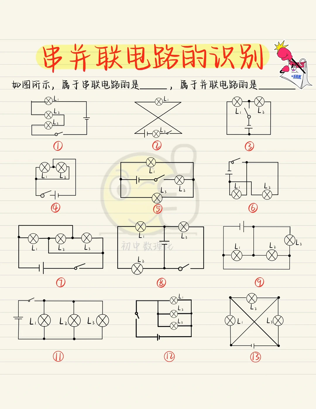 别睡了，起来做题了❗