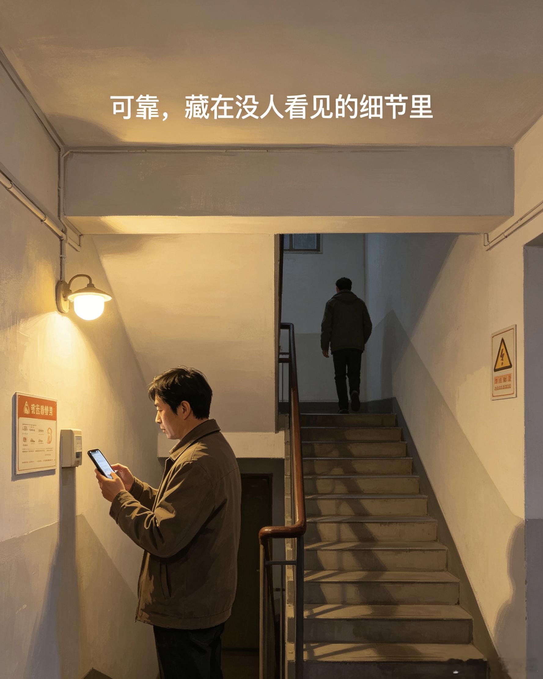 #什么细节让你觉得一个人可靠##一路向阳待花期##ai人间[超话]#
 
判断一个人靠不靠谱，往往不靠响亮的承诺，
藏在那些不起眼、甚至有点“迂”的坚持里。
 
不是精明圆滑、事事算计，
而是认定一件小事，就愿意较真到底。
看见楼梯间的感应灯坏了，不会假装没看见走过，
会顺手报修，想着晚归的人别摸黑 ​