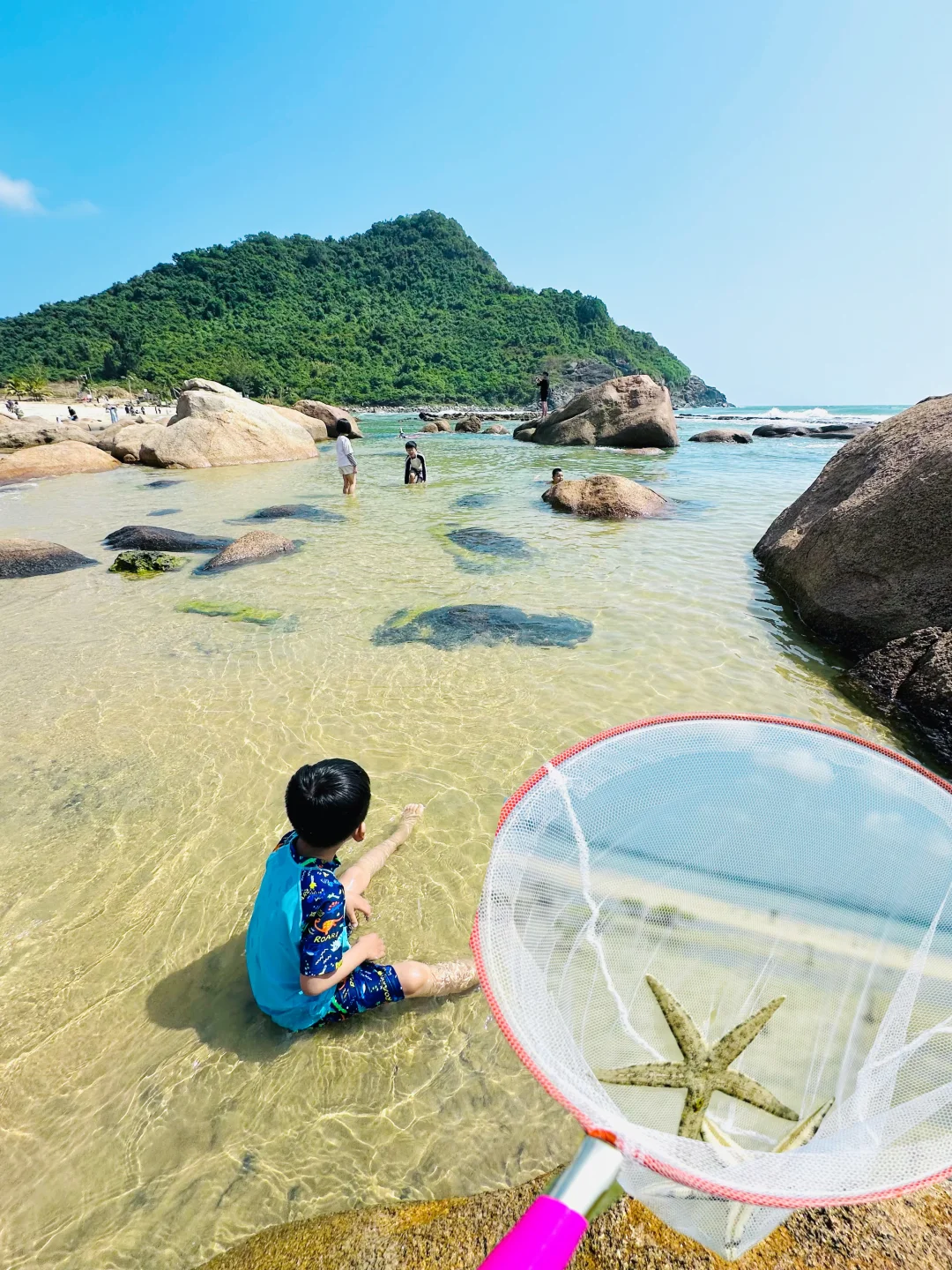 去海南不去这❓错❗️0元玻璃海赶海+天然泳池
