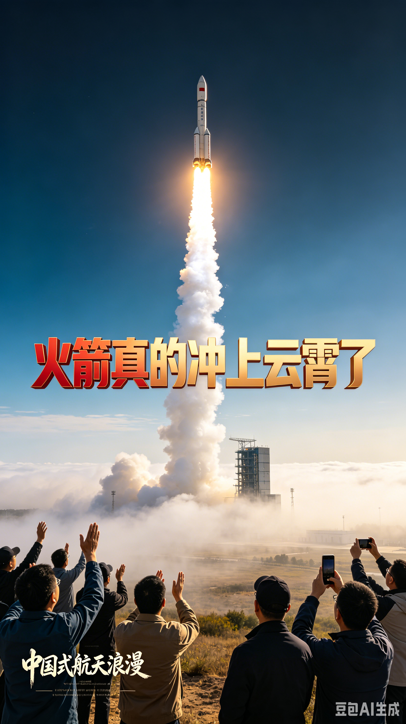 现场直击！快舟火箭腾空瞬间，这才是中国式航天浪漫
 
隔着屏幕永远体会不到，火箭升空那一刻，心脏跟着大地一起震颤是什么感受。作为抖音创作者，我有幸抵达现场，亲眼见证快舟火箭冲破天际，奔赴浩瀚太空的震撼时刻 。
 
戈壁旷野之上，万里晴空澄澈通透，快舟火箭稳稳矗立在机动发射平台，箭体直指苍穹，安静却自