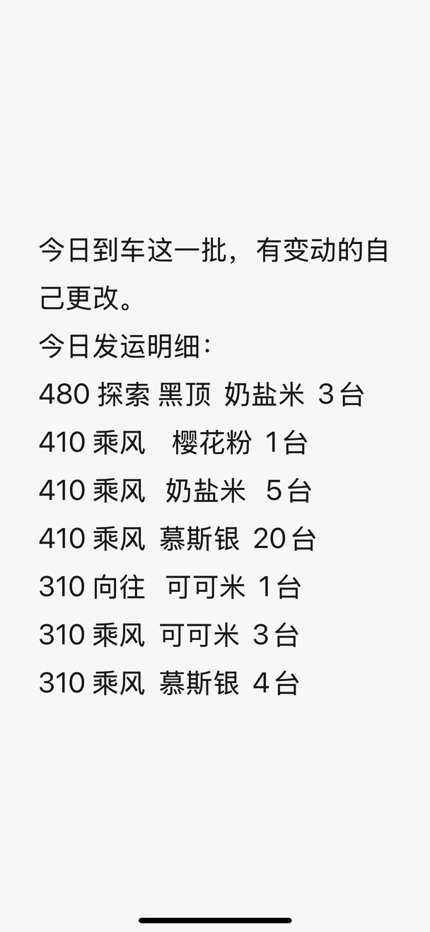 2天到车，有喜欢的颜色速来#吉利星愿 #年轻人购车 #现车