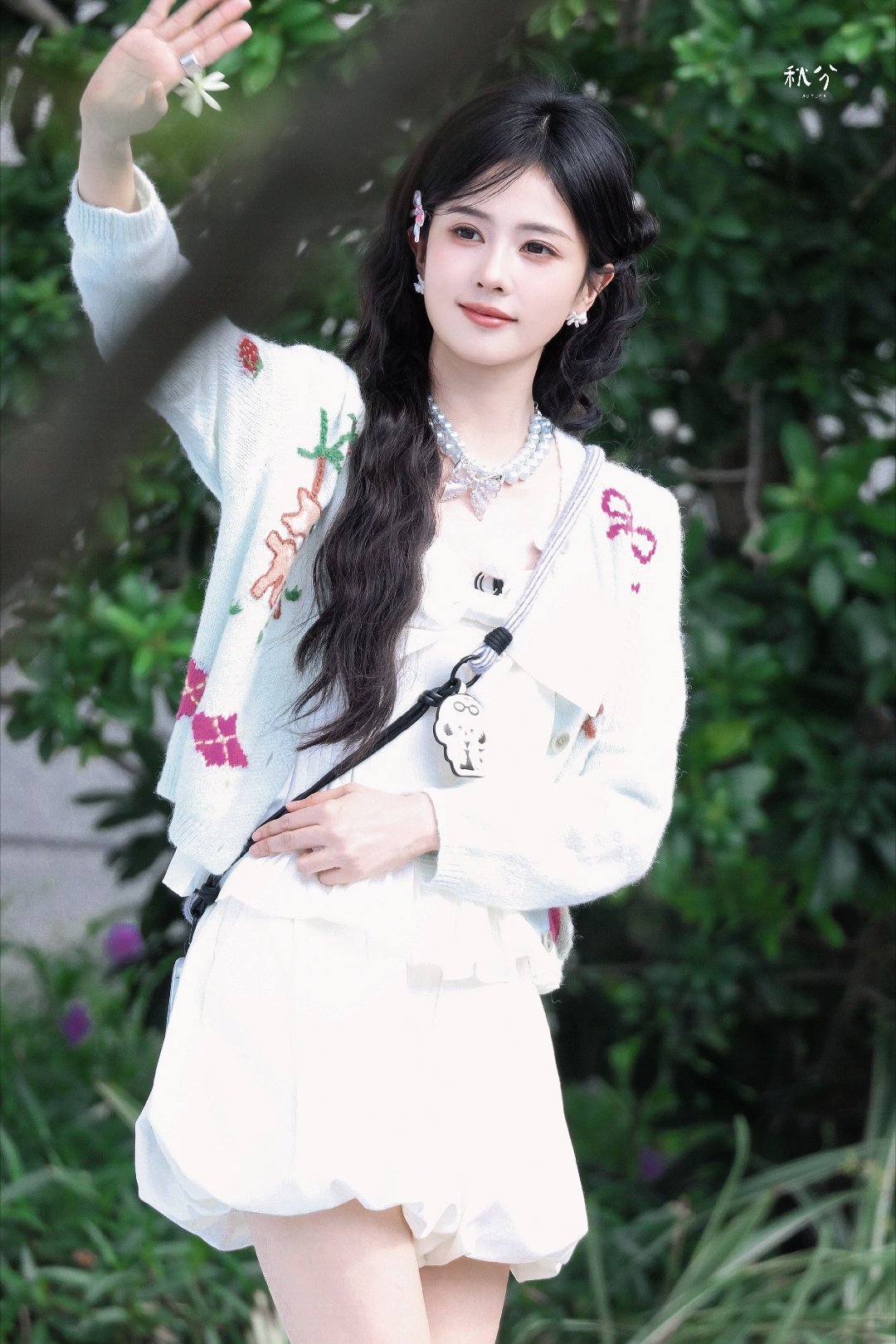 #白鹿奔跑吧薄荷绿短裙#宝贝好美 ​
