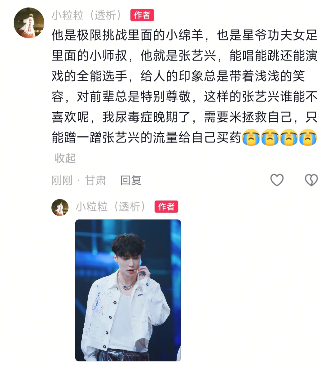 尿毒症晚期张艺兴极限挑战张艺兴张艺兴演唱会周星驰