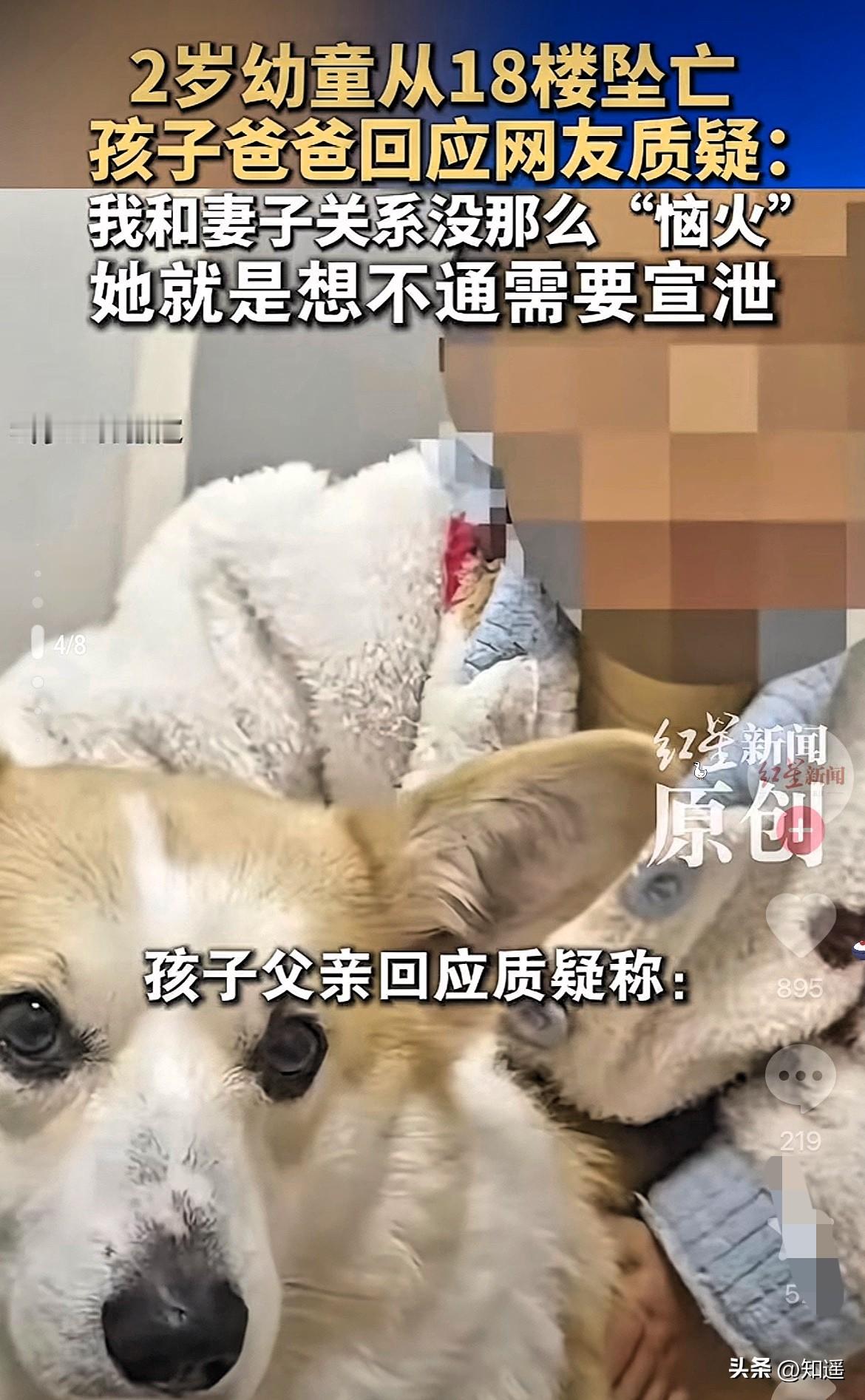 2岁儿子坠亡，爸爸的5个疑点，越看越冷。

重庆。9月13日下午3点26分，父亲崔某把2岁孩子独自留在家看动画片，自己出门遛狗。3点38分回家，孩子没了。

法医推测：孩子踩着阳台洗澡桶，抱着被子，翻出没关的窗，砸中树杈，内出血身亡。

一个2岁的孩子，抱着被子翻窗，他可能只是想找爸爸。

但我想不