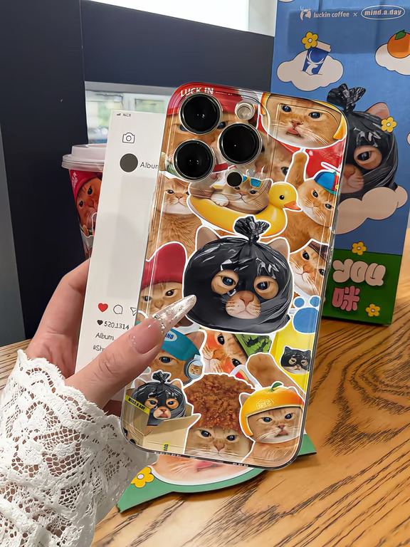 简直了！是谁抢到瑞幸小猫壳壳🐱太可爱了