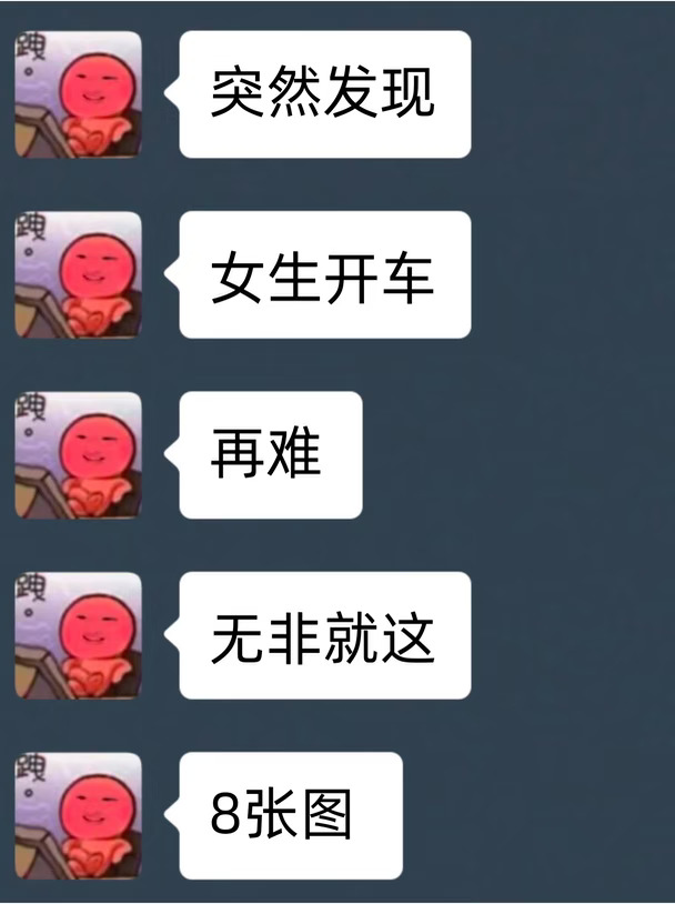 女生开车再难，无非就这8张图（万能版