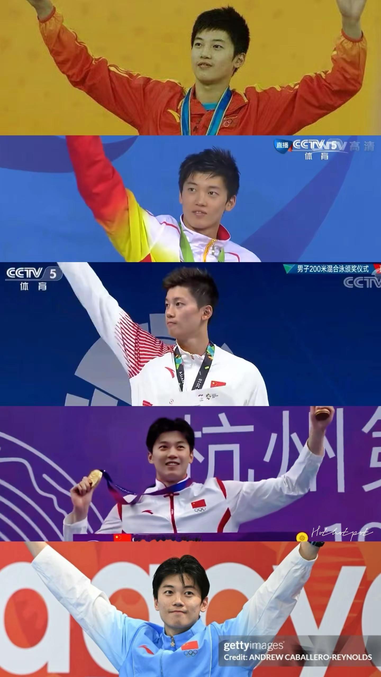 五战亚运 五登领奖台 汪顺伟大无需多言 你本身就是传奇🥹@汪顺 亚运会 中国游泳运动员