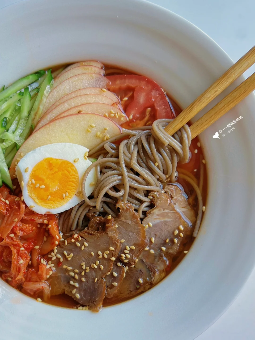 夏日解暑神器，低脂低卡🔥韩式荞麦冷面🍜