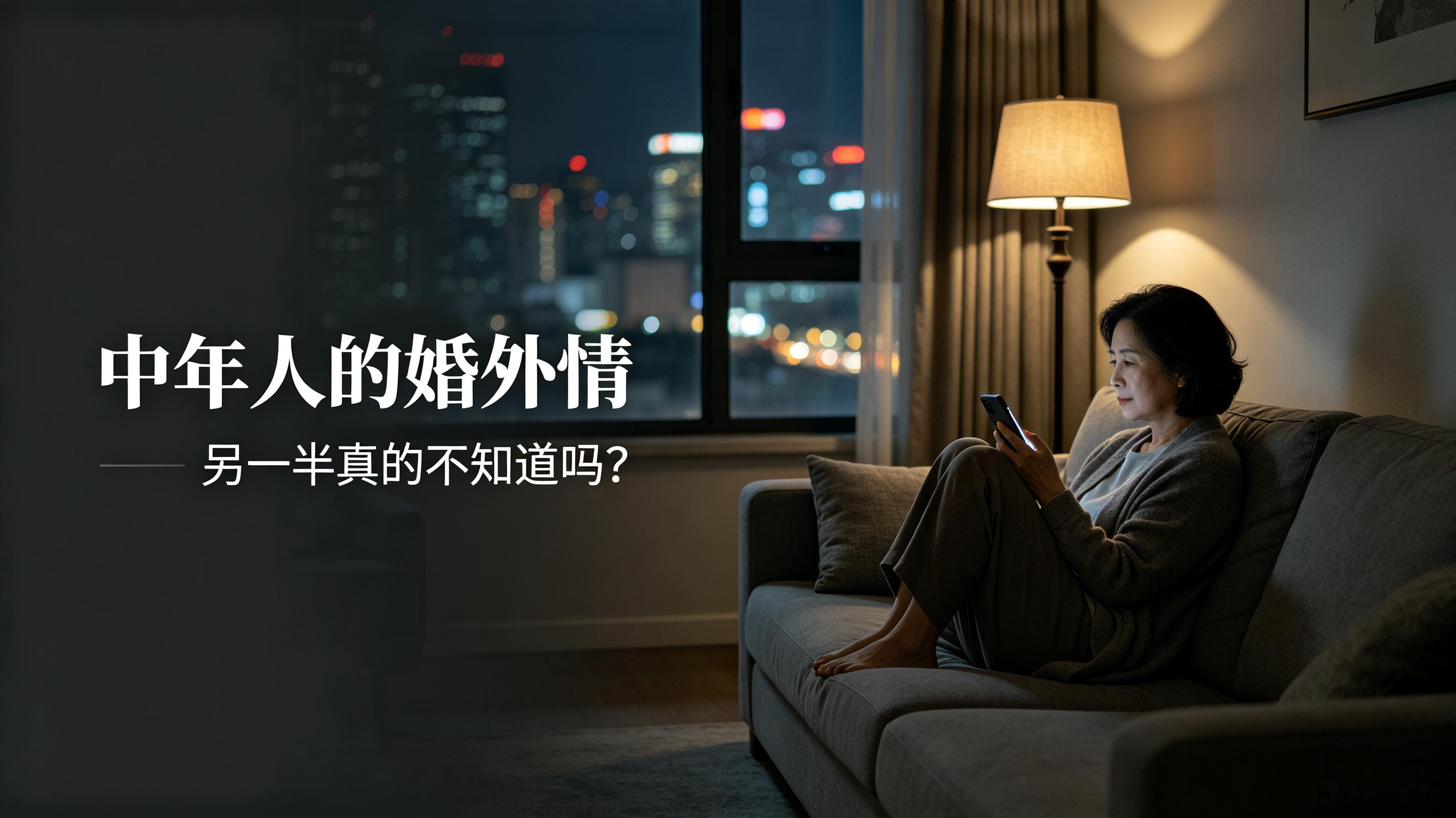 中年人的婚外情，另一半真的不知道吗？其实，大多是故意装傻
 
网上看过一句很扎心的话：中年人的婚姻，没有不知情的背叛，只有不愿揭穿的隐忍。
 
很多人以为，婚外情之所以能藏得住，是因为掩饰得太好。
可真正走进中年婚姻的人才懂：朝夕相处十几年，枕边人哪怕呼吸节奏变了，你都能察觉，更何况是变心。
 
所