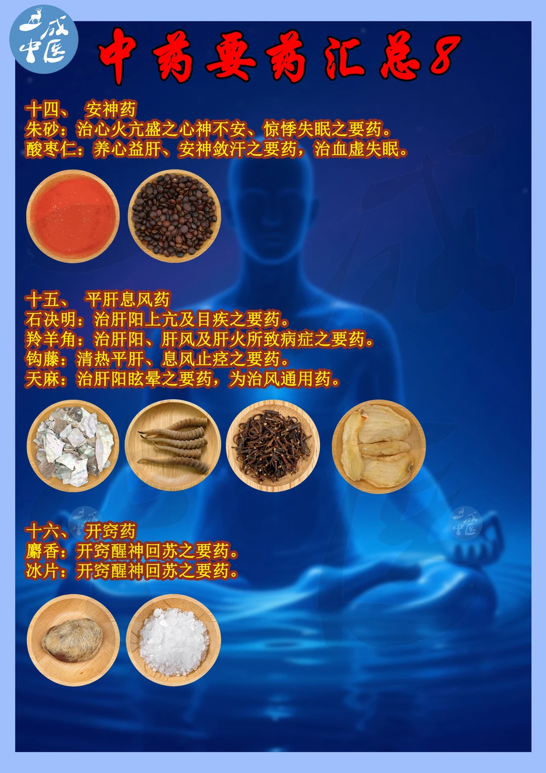 🌿中药“要药”汇总！8.9.10