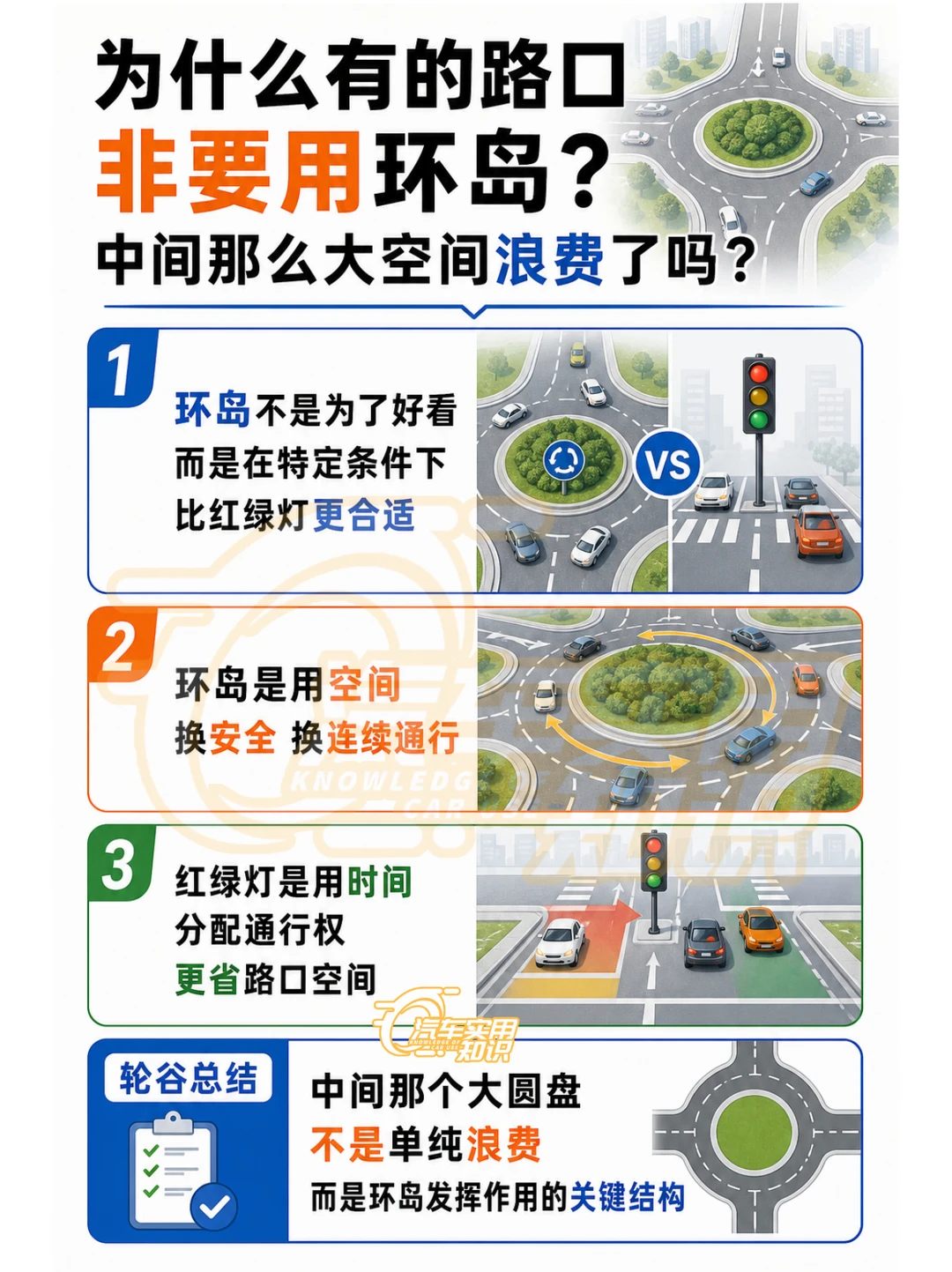 为什么有的路口非要用环岛？