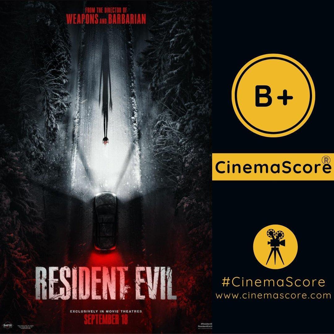 《生化危机：爆发夜》CinemaScore观众评分出炉【B+】，创生化危机真人电影系列最佳！内地确认引进，待定档！#我在微博聊电影# ​