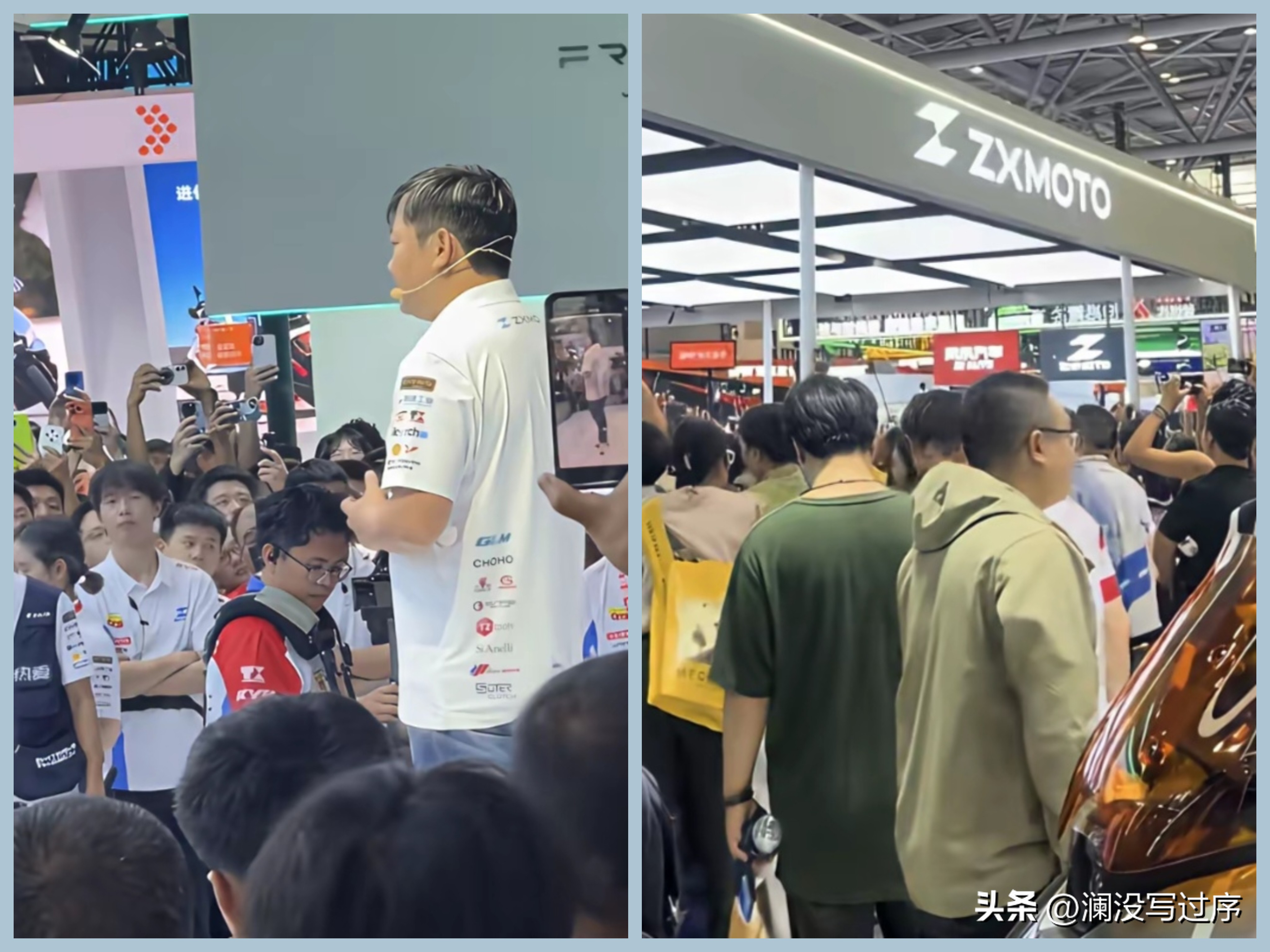 【重庆摩博会，成张雪机车独角戏？！】

重庆摩博之会，群英毕至，然观者如潮，尽趋张氏之台，他肆几无人问津。同侪立于己位，惟与蚊蚋为伴，隔屏观之，亦觉赧然。若是，则他日盛会，不若专为张氏设一坛坫，独开宣讲，以免诸摩托商家徒作陪衬耳。

又，或谓其“最寒酸之亿万翁”，众议纷然。张雪答曰：“吾昨如是，今亦